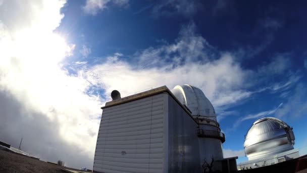 Space observatory byggnader vetenskap teknik — Stockvideo