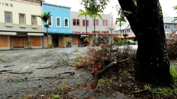 Havaj přírodní katastrofa hurikán Iselle — Stock video