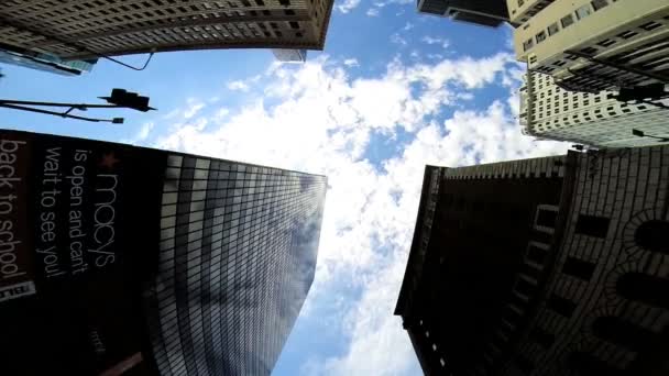 Los Ángeles rascacielos verticales — Vídeo de stock