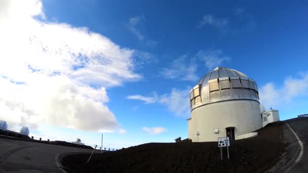 Astronomie observatoř technologie optické anténa — Stock video