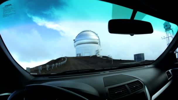 Driving near Space Observatory Buildings — Stock Video