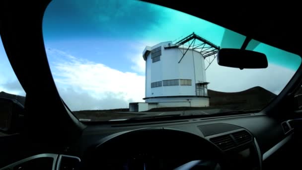 Driving near Space Observatory Buildings — Stock Video