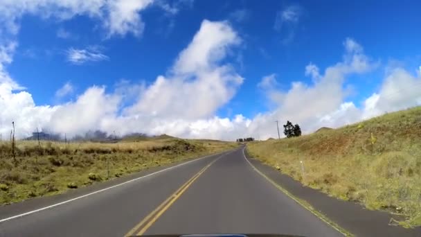 Jízdní horská silnice mt mauna kea — Stock video