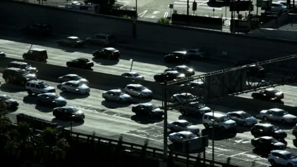 Congestión del tráfico de vehículos de cercanías — Vídeo de stock