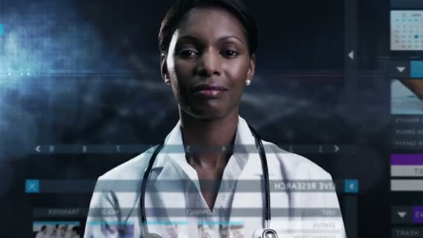 Läkare med hjälp av teknik — Stockvideo