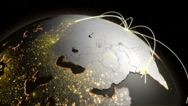 3D obchodní komunikace globální pohybová grafika