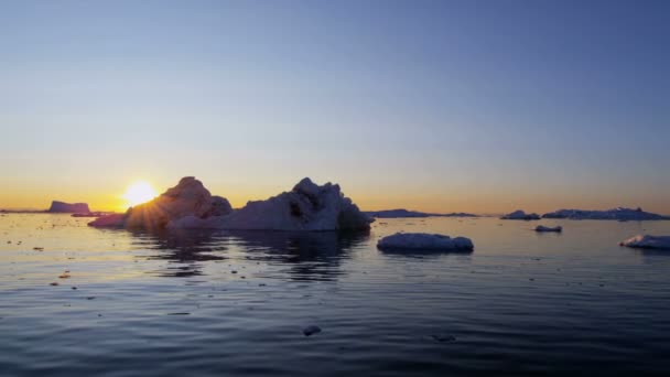 Ilulissat Icefjord Disko Bay Greenland — Stock Video