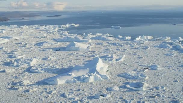 Ilulissat Icefjord Disko Bay Greenland — Stock Video