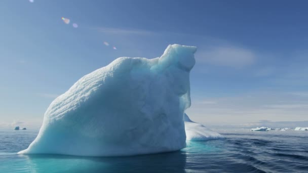 Ilulissat opgenomen Disko Baai Groenland — Stockvideo