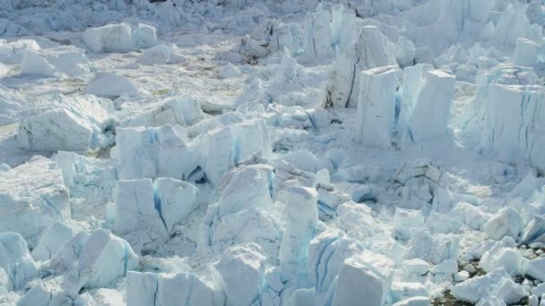 Ice smältvatten Eqi glaciären Icefjord Grönland — Stockvideo