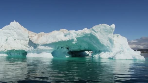 Grónské ledovce Disko záliv — Stock video