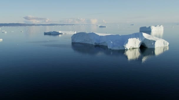Илулиссат Icefjord Залив Disko Гренландия — стоковое видео