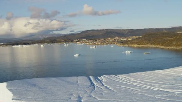 Іллулісат Арктична Масова Діко-Бей Гренландія — стокове відео
