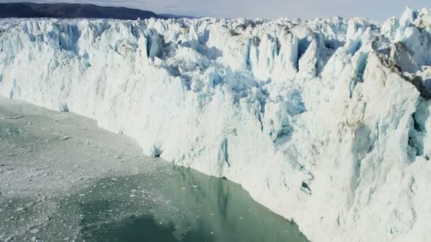 Glace gelée Glacier arctique Groenland — Video