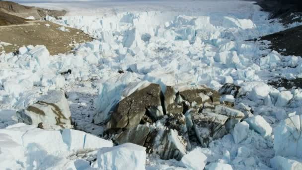 Grónské ledovce arktických ledových ker — Stock video