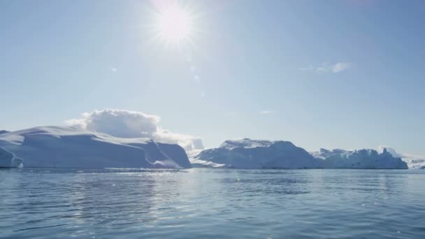 Icefjord ijsberg Disko Baai Groenland — Stockvideo