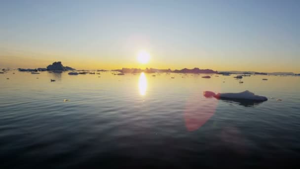 Світова спадщина сайт Disko Bay — стокове відео