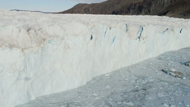 Гренландия Disko Bay Frozen Mass — стоковое видео