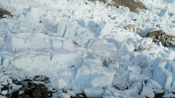 Pisos de hielo árticos aéreos de Groenlandia — Vídeos de Stock