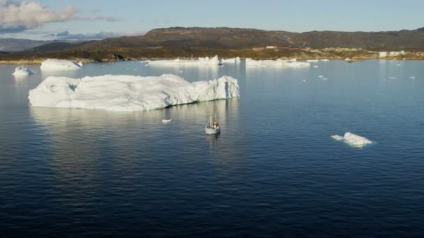 Ilulissat Icefjord Disko 베이 그린란드 — 비디오