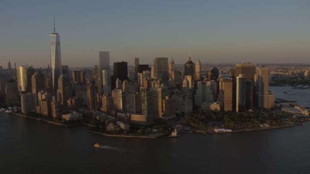 Всемирный торговый центр Нью-Йорк — стоковое видео