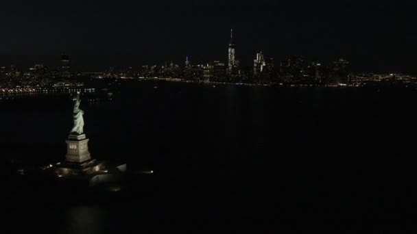 รูปปั้นเทพีเสรีภาพนิวยอร์ก — วีดีโอสต็อก