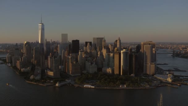 Всемирный торговый центр Нью-Йорк — стоковое видео