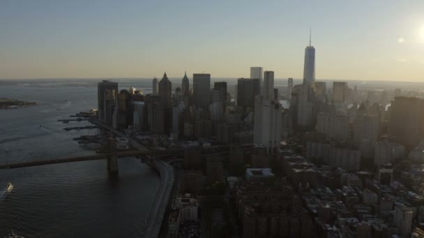 Манхеттен Всесвітній торговий центр Нью-Йорк — стокове відео