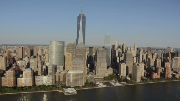 Manhattan world trade center new york — Stockvideo