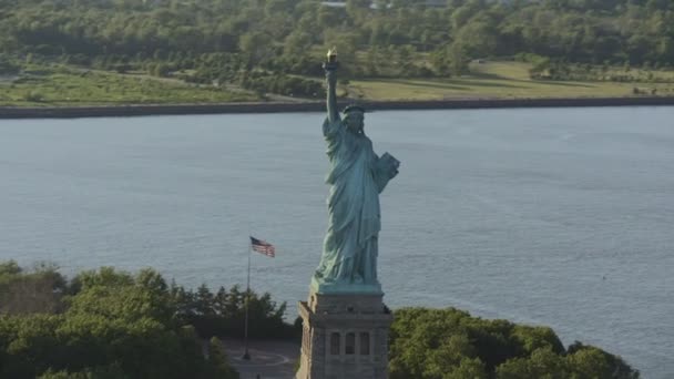 Nueva York Manhattan Estatua de la Libertad — Vídeos de Stock