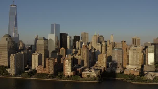Οικονομική συνοικία του Μανχάταν Νέα Υόρκη — Αρχείο Βίντεο