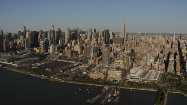 Manhattan skyskrapor new york city — Stockvideo