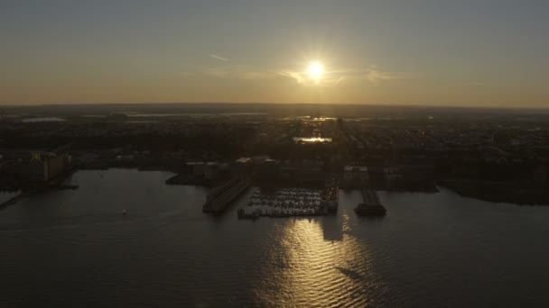 Porto comercial de Nova Jersey — Vídeo de Stock