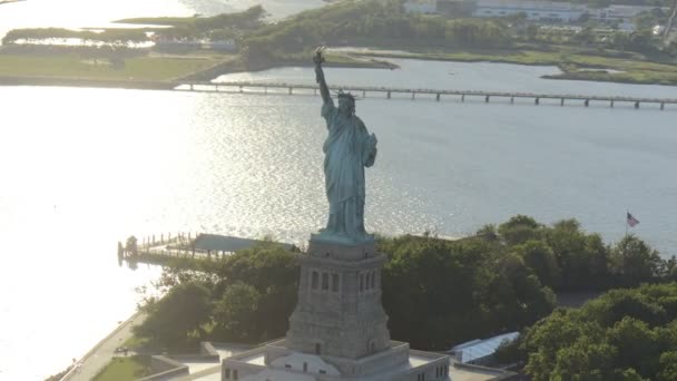 Nova Iorque Estátua da Liberdade de Manhattan — Vídeo de Stock