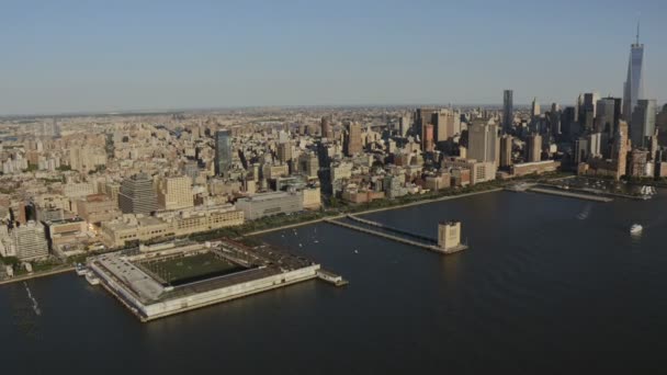 Manhattan Finans Bölgesi New York — Stok video