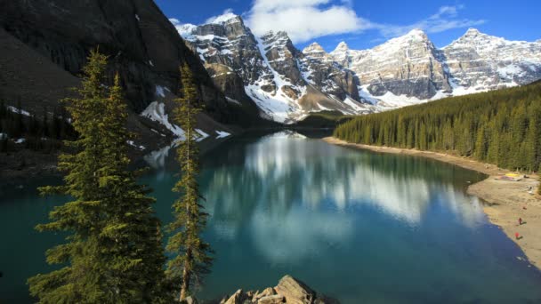 Paisaje escénico Icefields Parkway Canadá — Vídeos de Stock