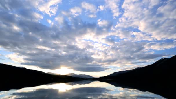 Spirit Lake scenic mountains landscape — Stock Video