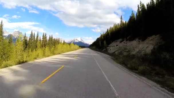 Дорожні поїздки на шосе 93 Канада бульвар — стокове відео