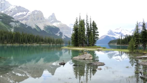 스피릿 레이크 아름다운 산 풍경 — 비디오