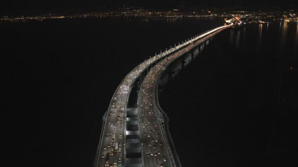 Yeni Oakland Körfezi Köprüsü San Francisco — Stok video