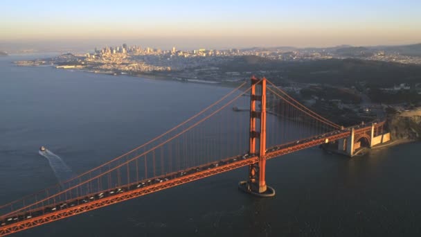 Brücke des goldenen Tores von San Francisco — Stockvideo