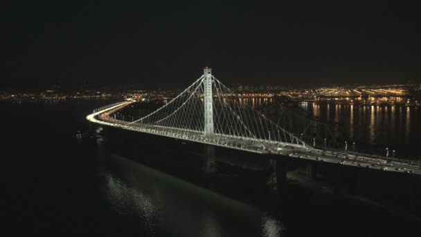 Nuevo Puente de Oakland Bay San Francisco — Vídeo de stock