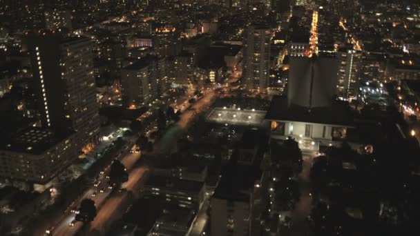 Noche Rascacielos Autopista San Francisco — Vídeo de stock