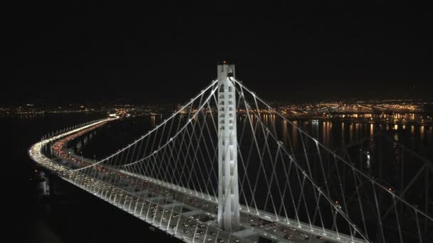 新しいオークランド ベイ ブリッジ、サンフランシスコ — ストック動画