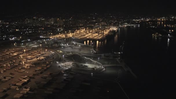 Konteyner Port Oakland San Francisco Körfezi — Stok video