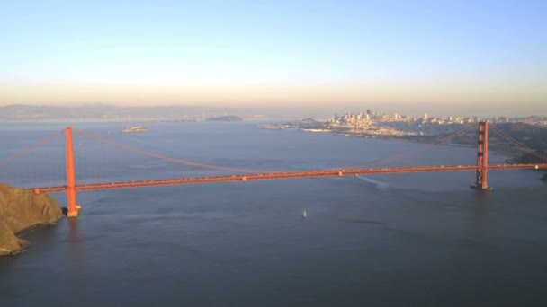 Golden Gate Köprüsü San Francisco — Stok video