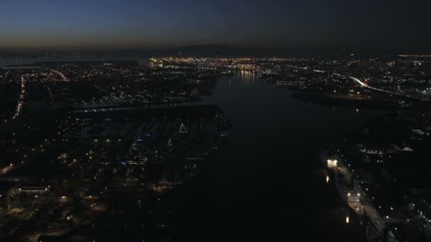 Recipiente Porto Baía de São Francisco — Vídeo de Stock