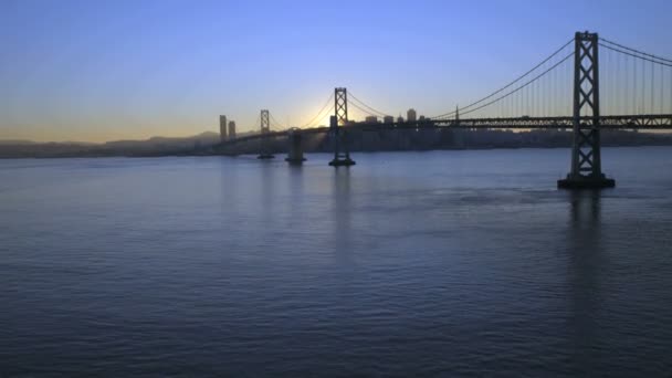 Oakland Körfezi Köprüsü San Francisco — Stok video