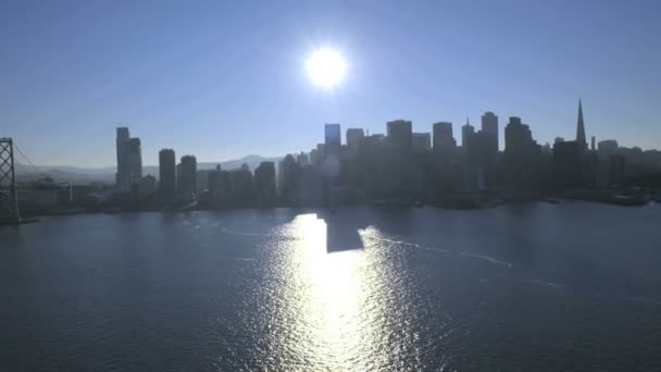 Port of San Francisco Skyscrapers — Stock Video