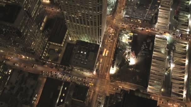 Illuminated rooftop Skyscrapers San Francisco — Stock Video